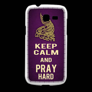 Coque Samsung Galaxy Fresh Keep Calm and Pray Muslim Violet