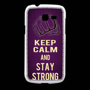 Coque Samsung Galaxy Fresh Keep Calm and Stay strong Violet