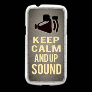 Coque Samsung Galaxy Fresh Keep Calm and Up Sound Gris