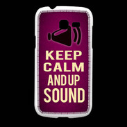 Coque Samsung Galaxy Fresh Keep Calm and Up Sound Rose