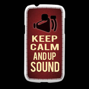 Coque Samsung Galaxy Fresh Keep Calm and Up Sound Rouge
