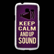 Coque Samsung Galaxy Fresh Keep Calm and Up Sound Violet