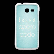 Coque Samsung Galaxy Fresh Boulot Apéro Dodo Turquoise ZG