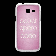 Coque Samsung Galaxy Fresh Boulot Apéro Dodo Rose ZG