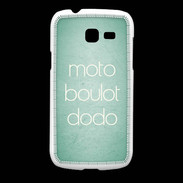 Coque Samsung Galaxy Fresh Moto Boulot Dodo Vert ZG