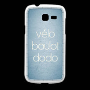 Coque Samsung Galaxy Fresh Vélo Boulot Dodo Bleu ZG