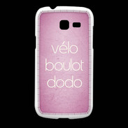 Coque Samsung Galaxy Fresh Vélo Boulot Dodo Rose ZG