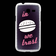 Coque Samsung Galaxy Fresh In Burger We trust Rouge ZG