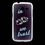 Coque Samsung Galaxy Fresh In Gamble We trust Bleu ZG