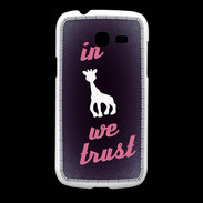 Coque Samsung Galaxy Fresh In Girafe We trust Rouge ZG