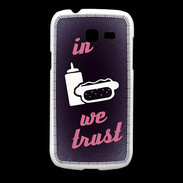 Coque Samsung Galaxy Fresh In Junk We trust Rouge ZG
