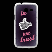 Coque Samsung Galaxy Fresh In Like We trust Rouge ZG