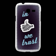 Coque Samsung Galaxy Fresh In Like We trust Bleu ZG