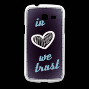 Coque Samsung Galaxy Fresh In Love We trust Bleu ZG