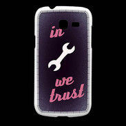 Coque Samsung Galaxy Fresh In Mecanic We trust Rouge ZG