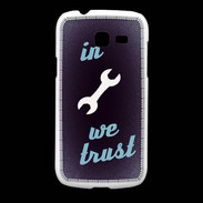 Coque Samsung Galaxy Fresh In Mecanic We trust Bleu ZG