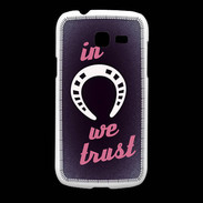Coque Samsung Galaxy Fresh In Luck We trust Rouge ZG