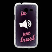 Coque Samsung Galaxy Fresh In Music We trust Rouge ZG