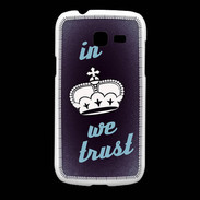 Coque Samsung Galaxy Fresh In Queen We trust Bleu ZG