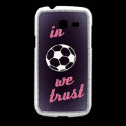 Coque Samsung Galaxy Fresh In Soccer We trust Rouge ZG