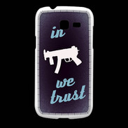 Coque Samsung Galaxy Fresh In Uzi We trust Bleu ZG