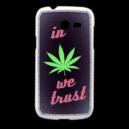 Coque Samsung Galaxy Fresh In Weed We trust Rouge ZG