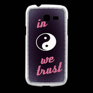 Coque Samsung Galaxy Fresh In Zen We trust Rouge ZG