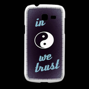 Coque Samsung Galaxy Fresh In Zen We trust Bleu ZG