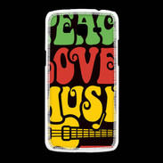 Coque Samsung Galaxy Grand2 Peace Love Music