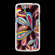 Coque Samsung Galaxy Grand2 Flower power sur fond noir