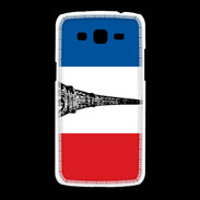 Coque Samsung Galaxy Grand2 Drapeau français et Tour Eiffel