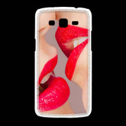 Coque Samsung Galaxy Grand2 Bouche sexy Lesbienne et rouge à lèvres gloss