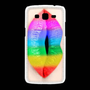 Coque Samsung Galaxy Grand2 Bouche Arc en Ciel