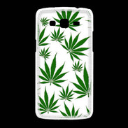 Coque Samsung Galaxy Grand2 Feuille de cannabis sur fond blanc