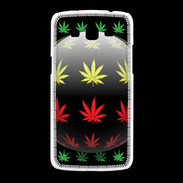 Coque Samsung Galaxy Grand2 Effet cannabis sur fond noir
