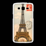 Coque Samsung Galaxy Grand2 Vintage Tour Eiffel carte postale