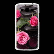 Coque Samsung Galaxy Grand2 Rose et Galet Zen
