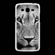 Coque Samsung Galaxy Grand2 Lion en noir et blanc