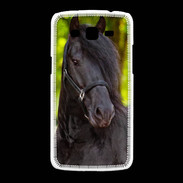 Coque Samsung Galaxy Grand2 Portrait de cheval noir 10