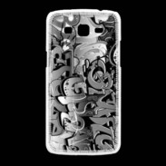 Coque Samsung Galaxy Grand2 graffiti seamless background en noir et blanc