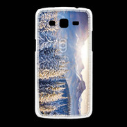 Coque Samsung Galaxy Grand2 Montagne enneigée et ensoleillée
