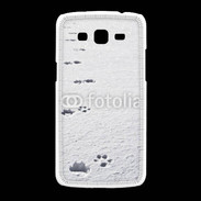 Coque Samsung Galaxy Grand2 Traces de pas d'animal dans la neige