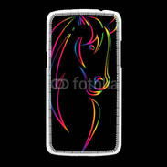 Coque Samsung Galaxy Grand2 Vector image of an horse on black back 50