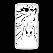 Coque Samsung Galaxy Grand2 Vector image of an horse on white