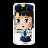 Coque Samsung Galaxy Grand2 Cute cartoon illustration of a policewoman