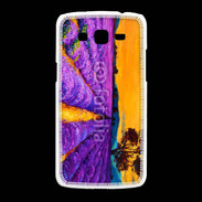 Coque Samsung Galaxy Grand2 Peinture de champs de lavande 