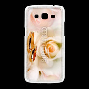 Coque Samsung Galaxy Grand2 Alliance sur fond de rose