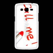 Coque Samsung Galaxy Grand2 Call me en rouge à lèvres