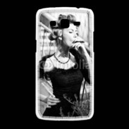 Coque Samsung Galaxy Grand2 Aristocrate en noir et blanc