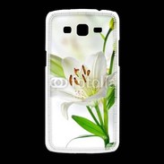 Coque Samsung Galaxy Grand2 Fleurs de Lys blanc